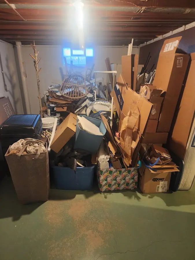 Roll-off dumpster container at job site for 40 Yard Dumpster Rental in Auberry